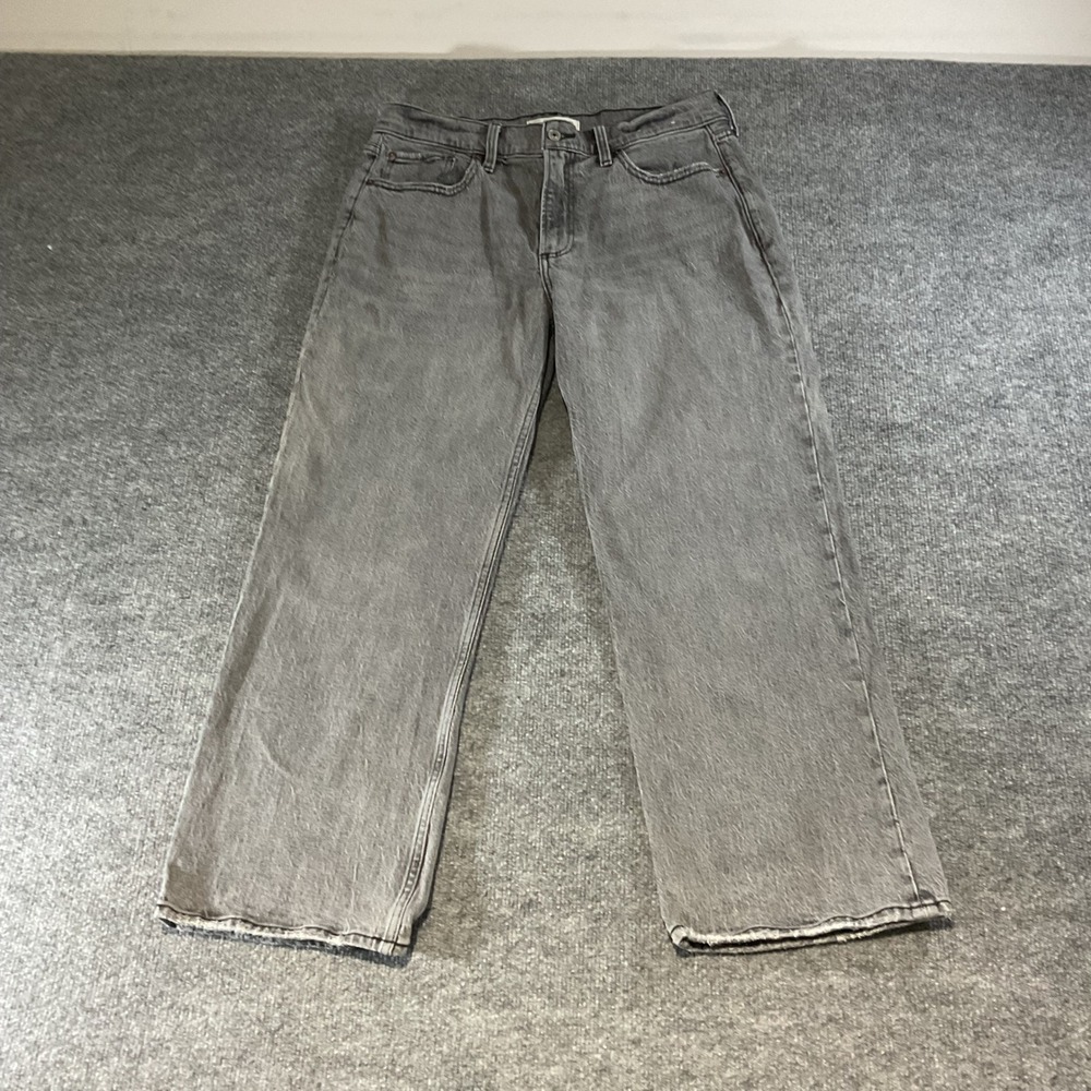 Abercrombie & Fitch The Baggy Low Rise Grey Jeans Men 30 Extra Short